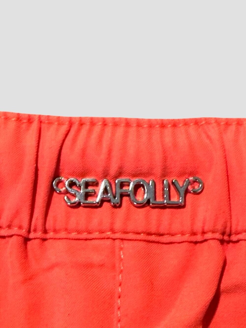 Seafolly Bella Vacation Shorts Size S Coral Orange Pool Boat Beach Shorts - Picture 8 of 10